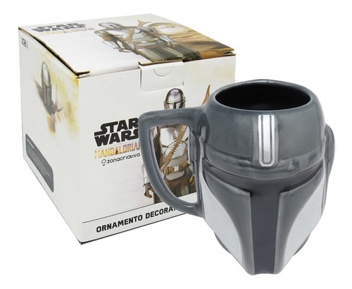 Caneca Formato 3d 400ml Mandalorian - Star Wars Original