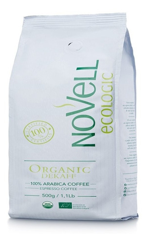 Novell Café Grano Descafeinado Orgánico 500 Gr / Qtq