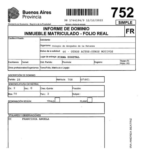 Informe Anotaciones Personales Urgente.inhibicióncesión 48hs