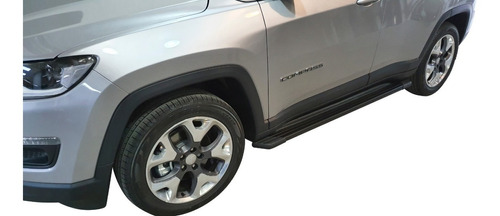Estribos Aluminio Suv 2 Negros Bepo Para Jeep Compass