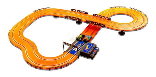 Imagen 3 de 4 de Pista Slot De Carrera A Pilas Hot Wheels 380cm Escala 1/43