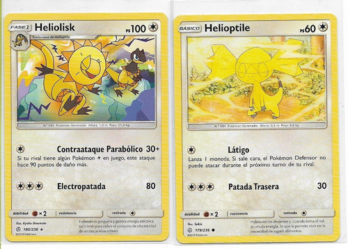Pokémon Heliolisk 180/236 Rare.
