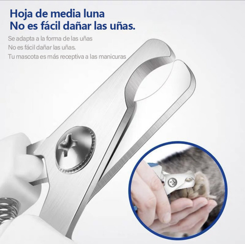 Corta Uñas Tijeras Perros Grandes Mediano Kit Alicate Y Lima Rosa