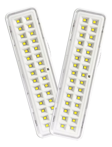 Kit 2 Luminaria Emergencia 30 Leds Elgin