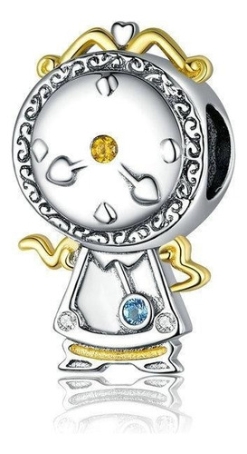 Charm Para Pulsera Reloj Bella Y Bestia Compati Pand S925