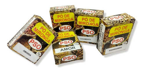 Pó De Mironga P/ Rituais - Kit Amor 5 Unidades 