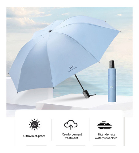Paraguas Plegable Automático Y Protección Solar