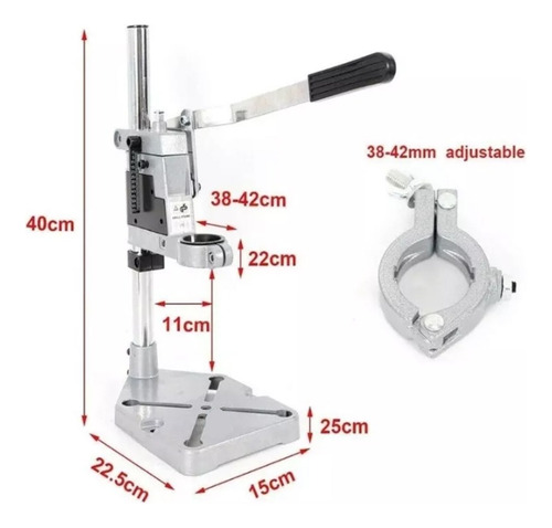 Soporte Banco Taladro Regulable Universal Reforzado Lusqtoff