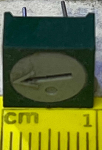 Trimmer 5k B 9mm Cuadrado X 5 Ancho Plastico Color Verde 502