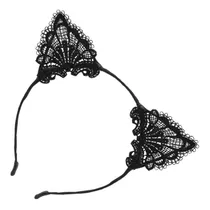 Comprar Vincha Encaje De Orejas De Gato - Metal Con Textil Bordado 