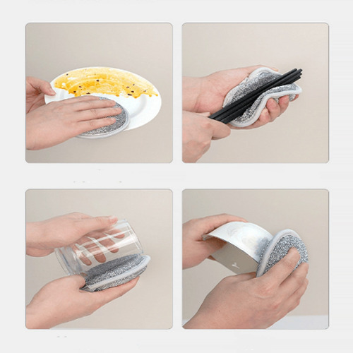 Esponja Para Lavar Platos De Doble Cara, Alambre De Alta Ela