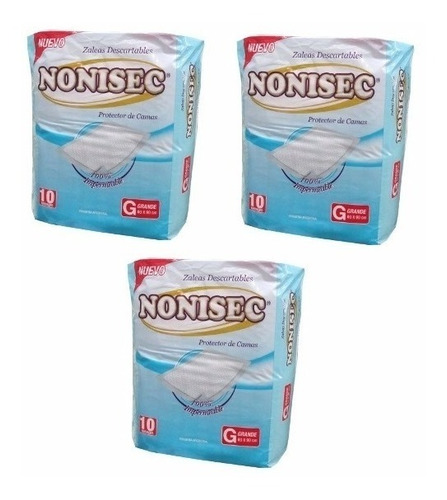 Nonisec Zaleas Descartables 3 Packs X 10 Unidades