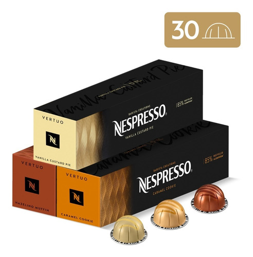 Imagen 1 de 4 de Cápsulas De Café Nespresso Vertuo Pack Barista - 30 Cápsulas