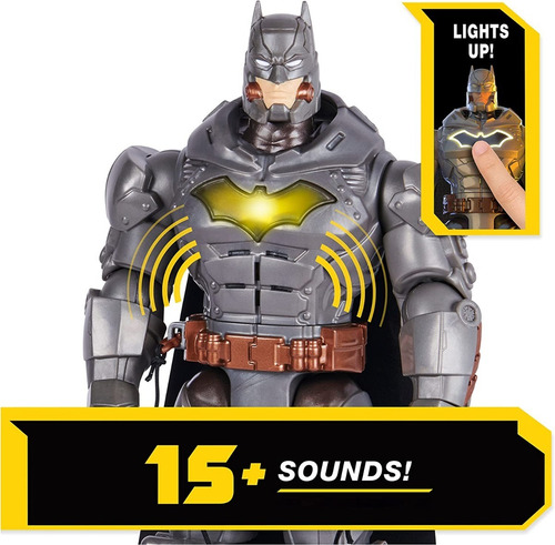Batman Figura Battle Strike 15 Sonidos Luz 30 Cm Dc