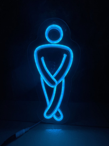 Kit Letreros Led Neón Flex Baños Mujer Y Hombre