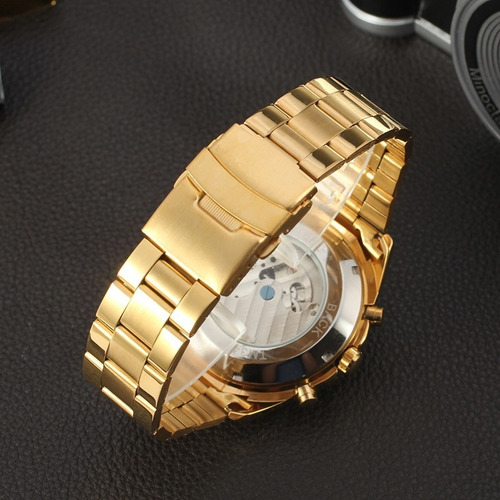 Relógio Masculino Mecânico Automático Luxo Original + Brinde