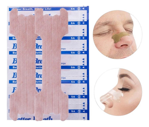 Tiras Nasales Nasal Strips Respira Mejor X100 Unidades