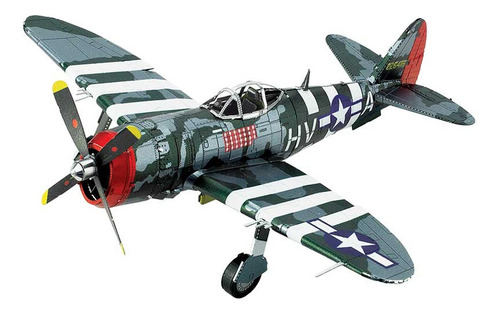 Avion P47 Thunderbolt Wwii Armable Metal Earth Me1002