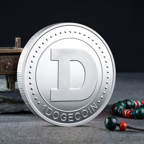 Imagen 3 de 8 de Souvenir Dogecoin Moneda Física Coleccionable Con Cápsula