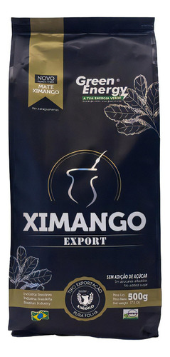 Erva Mate Chimarrão Ximango Export Pura Folha Preta