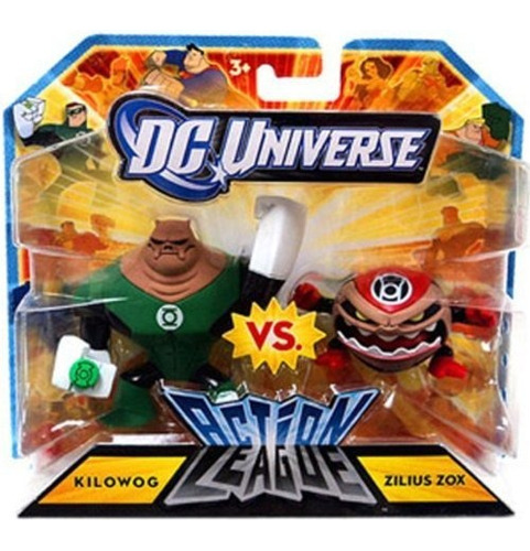 Dc Universe Accion Liga 3 Inch Kilowog Vs Zilius Zox Figura