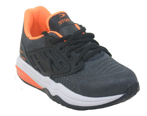 Zapatilla Stone Refl1005 Mod 7308 Gris/naranja Niño Deporfan