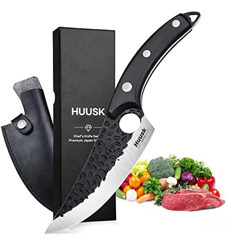 Huusk Knife Japan Kitchen Viking Knife Con Vaina Cuchillo Pa