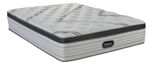 Colchón 2 plazas de resortes Simmons Beautyrest Platinum - 150cm x 190cm x 34cm con pillow top