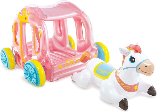 Intex Inflable Niños Caballo Con Carruaje 56514np