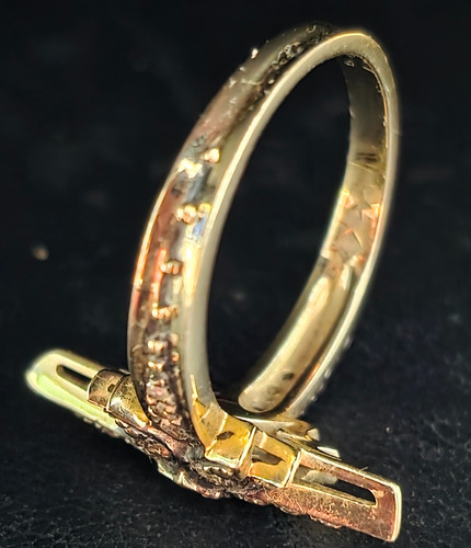 Anel H. Stern De Ouro 18k Com Brilhantes . Amarelo 18