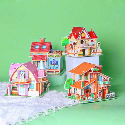 Christmas Cottage 1690, Rompecabezas De Papel En 3d, Kit De