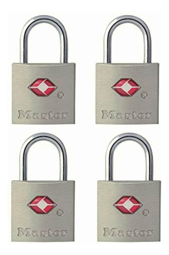 Master Lock 4683q Cerradura De Equipaje Llave Tsa Color Gris