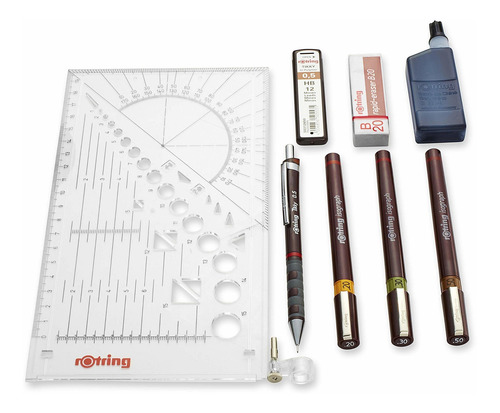 Rotring Isograph Plumas Para Dibujo Técnico. Juego De 3 Un.