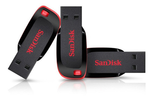 Pendrive 64 GB Sandisk Ultra Design Fino 2.0 Slim Color Negro Liso