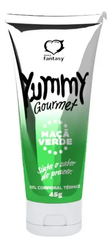 Sexo Oral Yummy Gourmet Gel Térmico Maça Verde 45g | MercadoLivre