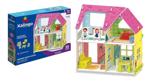 Quebra-cabeça 55 Peças Playset Casinha Happy House 16332