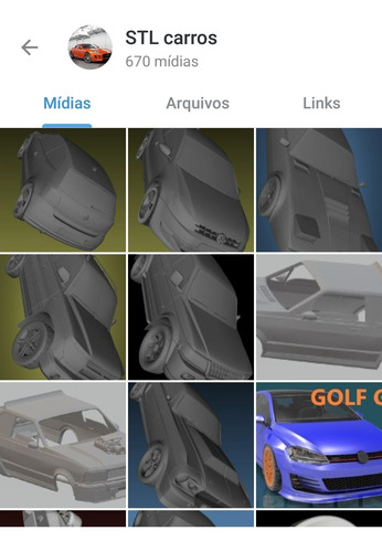 Imagem 2 de 4 de Pack Stl Carros Arquivo Digital