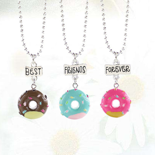 Juego De 3 Collares De La Amistad Para Niños Con Forma De Do