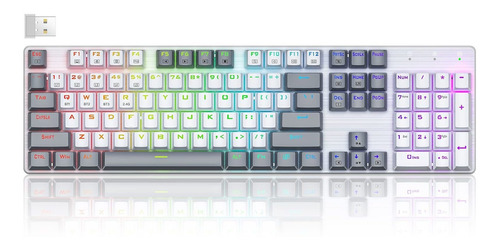 Teclado Mecnico Inalmbrico, Triple Modo 2.4g/tipo-c/bluetoot