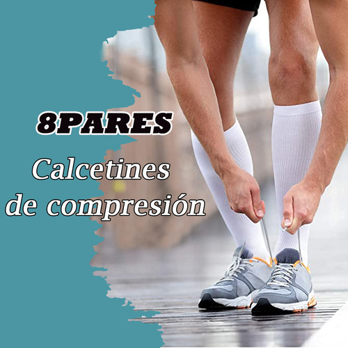 Medias Calcetas Compresión Alivia Varices Y Circulación 8pcs