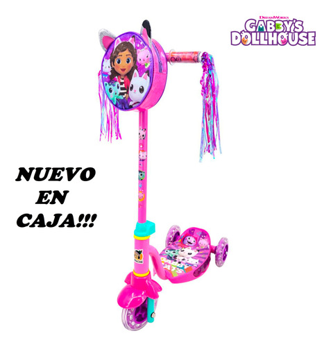 Scooter Patín Disney Gabby's Dollhouse Luces Apache En Caja (Usado)
