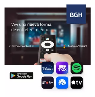 Televisor Bgh 50'' Android Tv Negro 4k Ultra Hd Pne040263