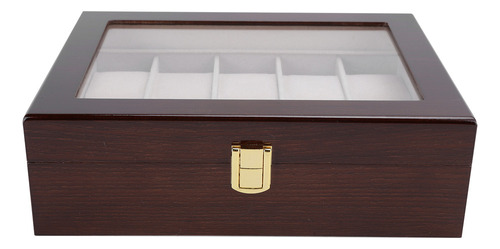 ~ Estuche Organizador Para Relojes Con Diseño De Madera