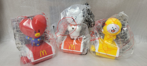 Set De 7 Figuras Bt21 Colección Completa Mcdonald's Armys