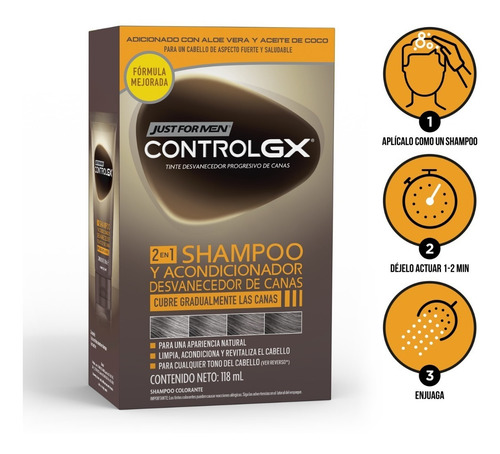Just For Men Control Gx 2 En 1 Shampoo Y Acondicionador