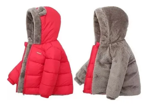 Abrigo Plumon Chamarra Espesado Ropa Algodón Niños Invierno