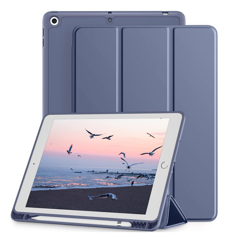 Funda iPad Mastten 10.2 9a/8a/7a Gen Portalápices/blue Gray