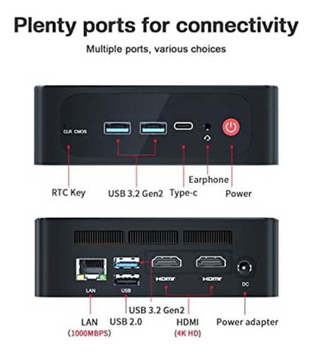 Mini Pc Beelink Ser5 Amd Ryzen 5 16gb Ddr4 Ram 500gb Ssd