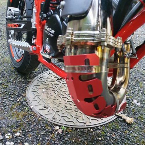Protetor De Escape Universal Curva Escapamento Moto Proteção