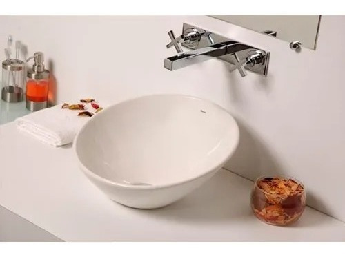 Imagen 3 de 6 de Bacha De Baño De Apoyo Blanca Deca L1036 39cm X 39cm